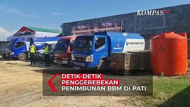 Detik-detik Penggerebekan Dugaan Gudang Penimbun BBM Bersubsidi di Pati