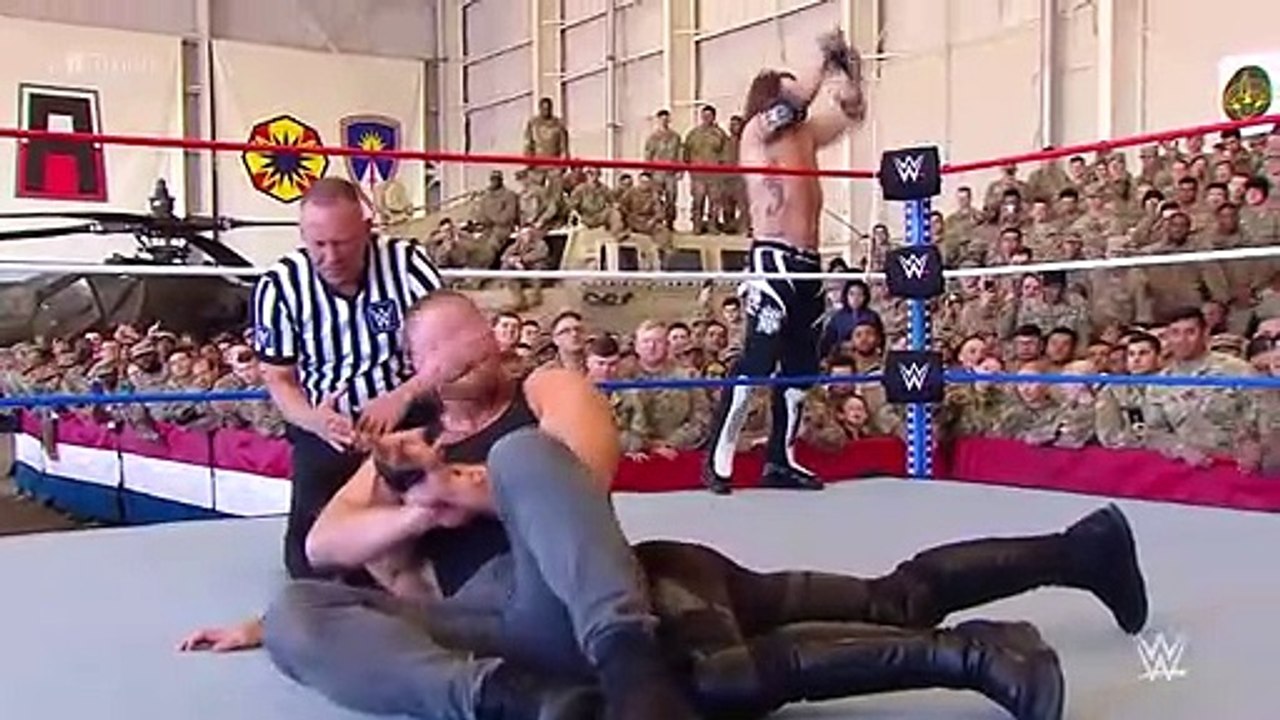 AJ Styles & Seth Rollins vs. Daniel Bryan & Dean Ambrose: WWE Tribute To The Troops 2018