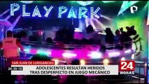 SJL: Municipio clausuró parque de diversiones tras nuevo accidente en juego mecánico