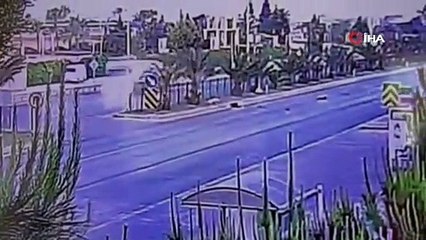 18 yaşındaki gencin hayatını kaybettiği kaza anı kamerada