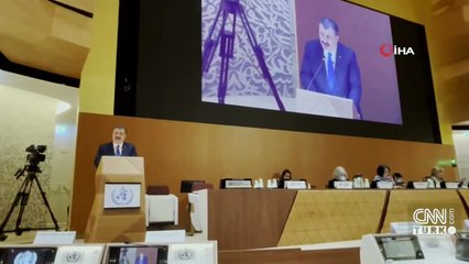 Bakan Koca DSA'ya hitap etti: Önümüzdeki en büyük tehdit, beslenme ve gıda güvenliğidir