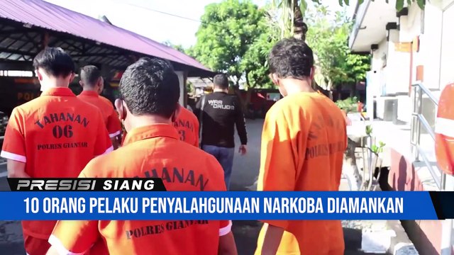 Satuan Narkoba Polres Gianyar Tangkap 10 Pelaku Penyalahgunaan Narkoba