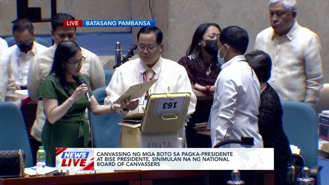 Canvassing ng mga boto sa pagka-presidente at bise presidente, sinimulan na ng National Board of Canvassers | News Live