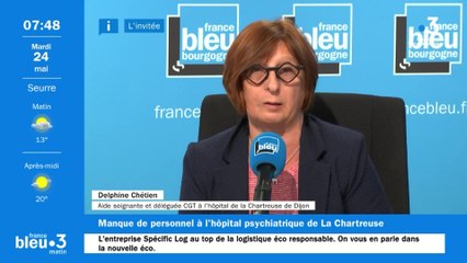 Delphine Chrétien, aide-soignante et déléguée CGT à la Chartreuse