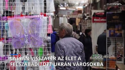 Lassan visszatér az élet az oroszoktól felszabadított ukrán városokba