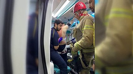 İstanbul'da dehşet! Sırtında zıpkınla yardım istedi