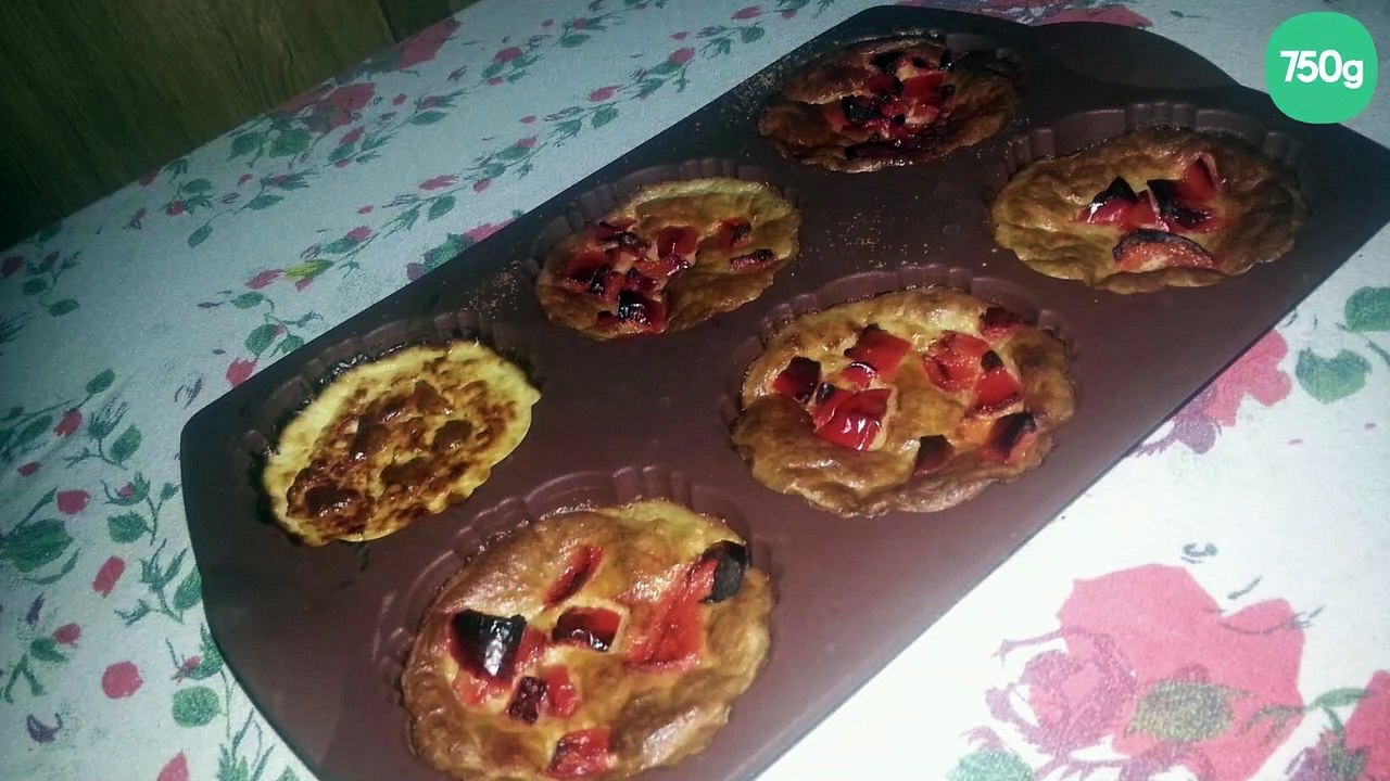 Flan d'aubergines et poivrons