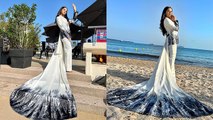 Cannes Film Festival 2022: Helly Shah White Chord Dress Look Viral |Boldsky