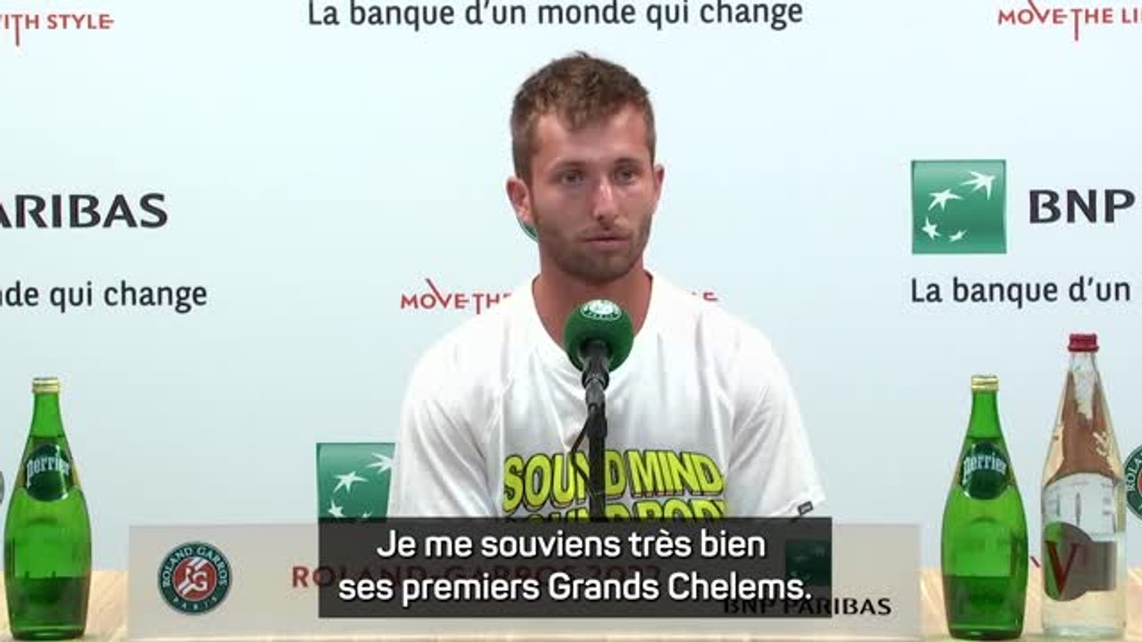 Roland-Garros : Moutet : "J'imitais Nadal quand j'étais petit"