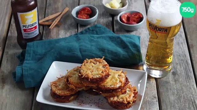 Mini-croques basques au chorizo et concassé de poivrons
