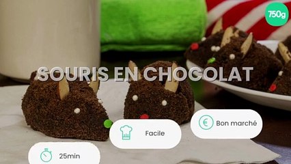 Souris en chocolat