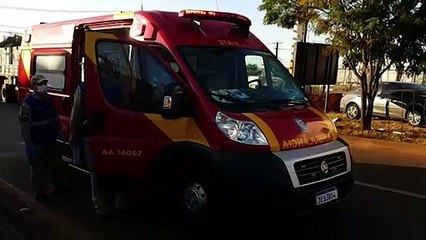 Motociclista fica ferido em acidente de trânsito no Bairro Cataratas