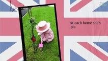 An adorable three-year-old girl who delighted OAPs by dressing as a 'mini-queen' and paying 'royal' visits to care homes has taken her first-ever trip to Buckingham Palace.