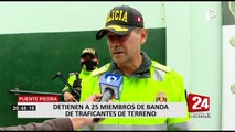 Puente Piedra: Capturan a “Los Usurpadores de Raúl Reto”, banda que traficaba terrenos