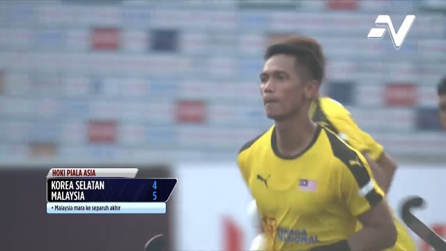 Skuad hoki negara sahkan kemaraan ke separuh akhir saingan Piala Asia 2022