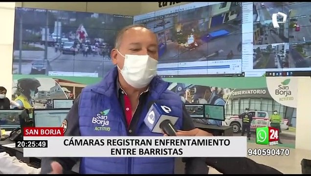 Descontrol en San Borja: barristas protagonizan batalla campal y se enfrentan a pedradas