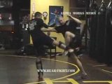 Muay Thai Kick Boxing instruction with Bear Essential Combat