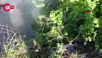 Çaldıkları motor parçalarını satamayınca 'çaya attılar'