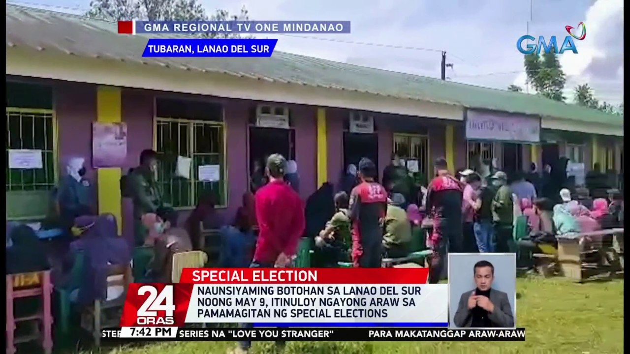 Naunsiyaming botohan sa Lanao del Sur noong May 9, itinuloy ngayong araw sa pamamagitan ng special elections | 24 Oras