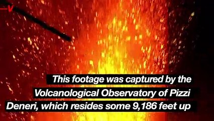 Must See! Mt. Etna Erupts Once Again, Sending Gorgeous Red Lava Into the Night Sky