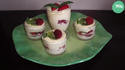 Tiramisu fraises kiwi