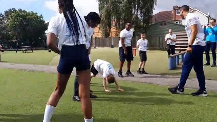 Team GB sprinter goes back to school