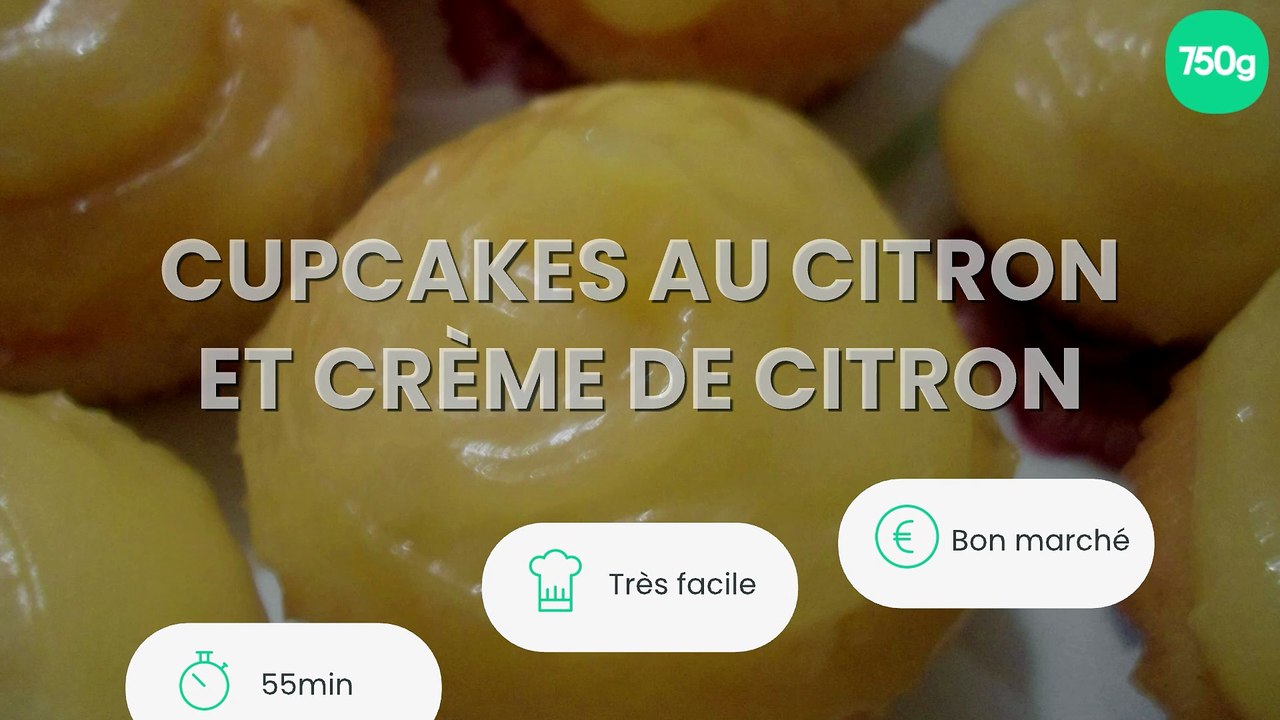 Cupcakes au citron et crème de citron