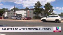 Balacera deja tres personas heridas