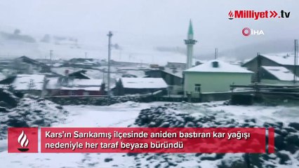 Mayıs ayında her yer beyaza büründü! Herkes şaşkına döndü