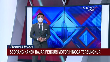 CCTV Rekam Aksi Kakek Gagalkan Pencurian Motor, Pelaku Dihajar Hingga Jatuh!