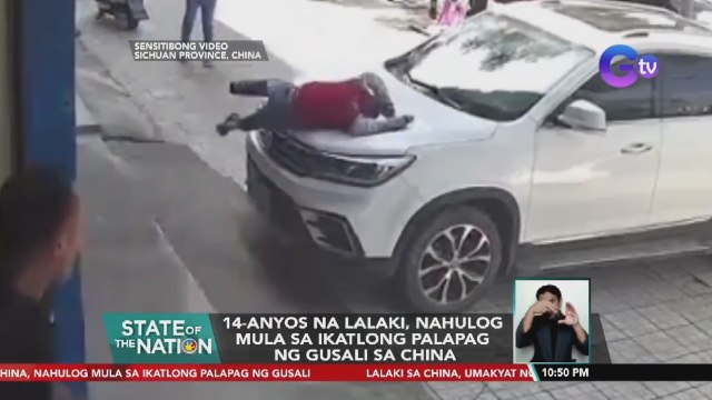 14-anyos na lalaki, nahulog mula sa ikatlong palapag ng gusali sa China | SONA