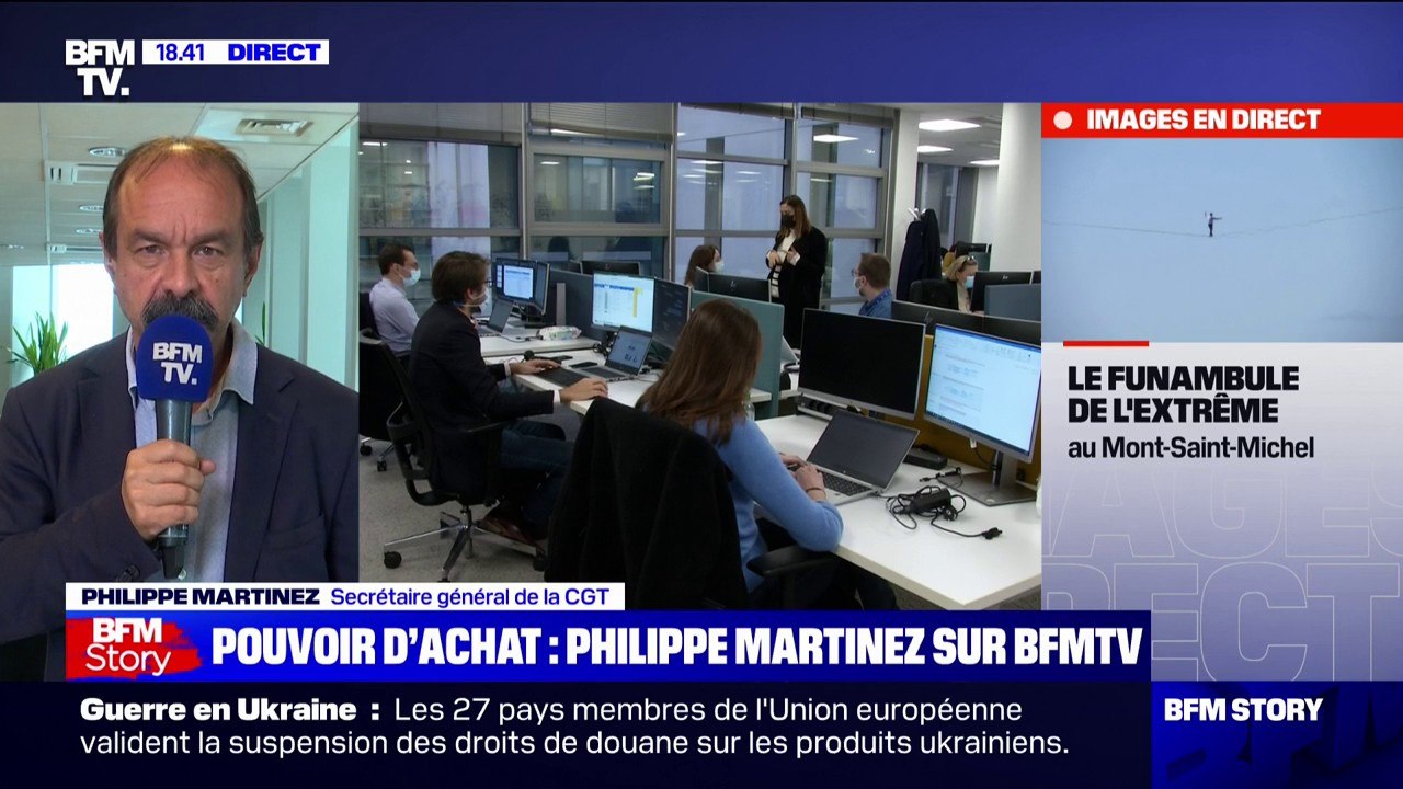 Philippe Martinez: "Les primes, ça met du beurre dans les épinards mais ça ne suffit pas pour vivre dignement"