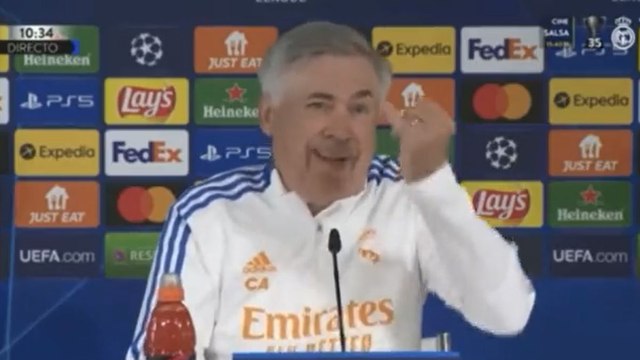 Ancelotti desatado y la prensa muerta de risa: No puedo ir a presionar arriba con un gordo