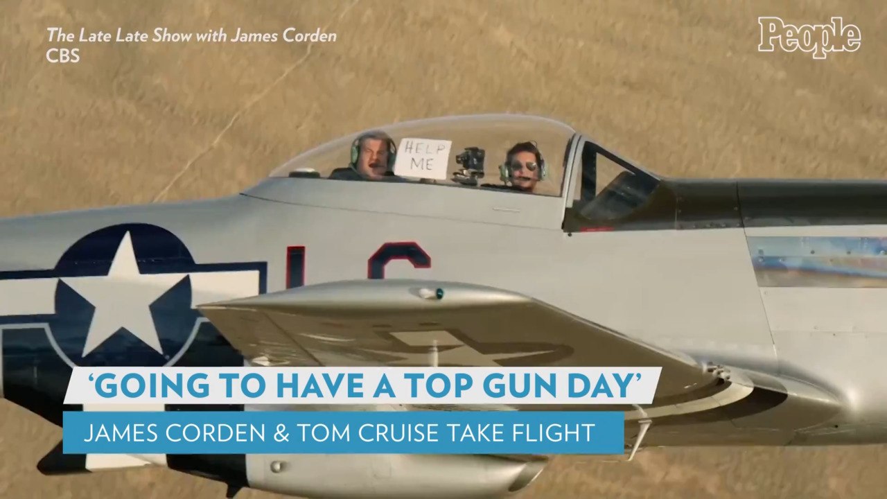 Tom Cruise Takes James Corden to the Danger Zone with Frightening Flight in Top Gun Fighter Jet