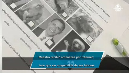 Suspenden a maestra de EU por poner foto de Obama como ejemplo de primate