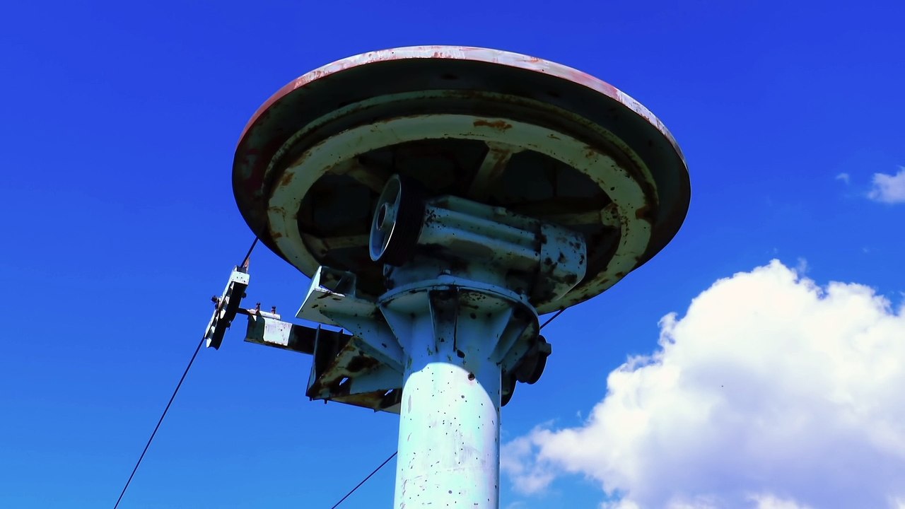 Abandon ski lift at mountain Vlasic in Bosnia and Herzegovina.