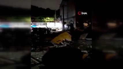 Çin'de patlama, çok sayıda ev ve işyeri çöktü