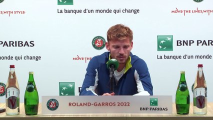Roland-Garros 2022 - David Goffin est au 2e tour : "Ça fait vraiment beaucoup de bien !"