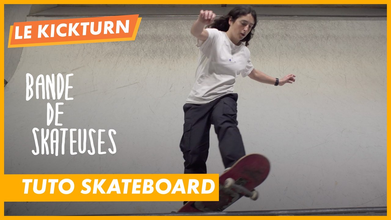 Tuto - Le kickturn en skate avec Charlotte Hym - CANAL+kids