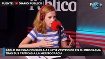 Pablo Iglesias consuela a Lilith Vestrynge en su programa tras sus críticas a la meritocracia