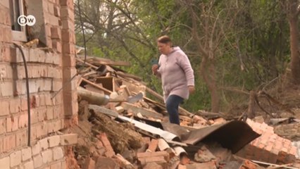 Что осталось от украинского села Русская Лозовая под Харьковом (24.05.2022)