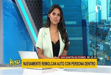 Otra vez en SMP: grúa remolca vehículo con paciente oncológica dentro