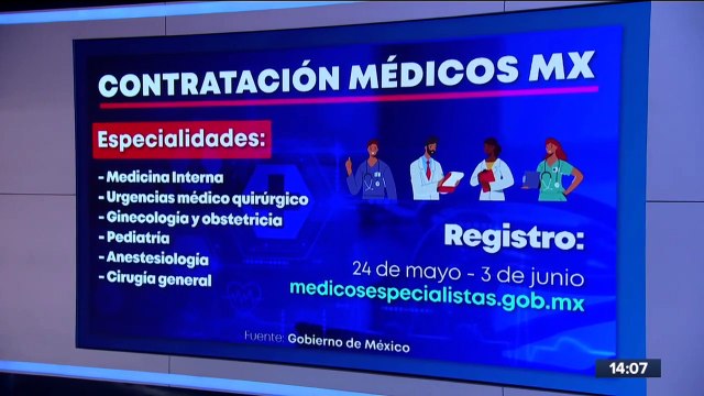 López Obrador anuncia contratación de médicos especialistas