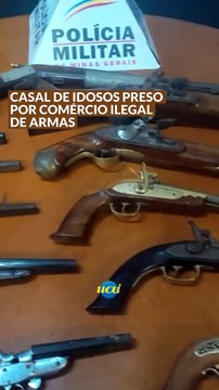 Casal é preso suspeito de comércio ilegal de armas em Ribeirão das Neves