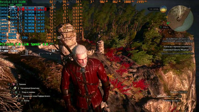 Witcher 3 Core I7 3630QM + GTX 660M