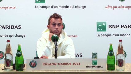 Roland-Garros 2022 - Hugo Gaston : "C'était un match incroyable, le public était incroyable, l'atmosphère était formidable"