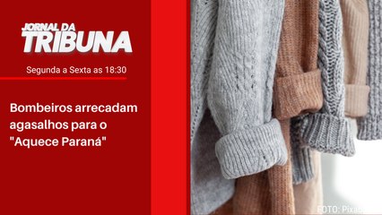 Bombeiros arrecadam agasalhos para o "Aquece Paraná"