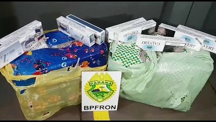 Homem é pego com 10 mil maços de cigarro e receberia R$ 250 pelo transporte da carga
