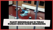 Banyak Paket Berserakan di Teras Rumah Bikin Kurir Merinding, Publik: Ada yang Janggal