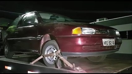 Veículo Gol é apreendido pelo Pelotão de Choque no Bairro Coqueiral